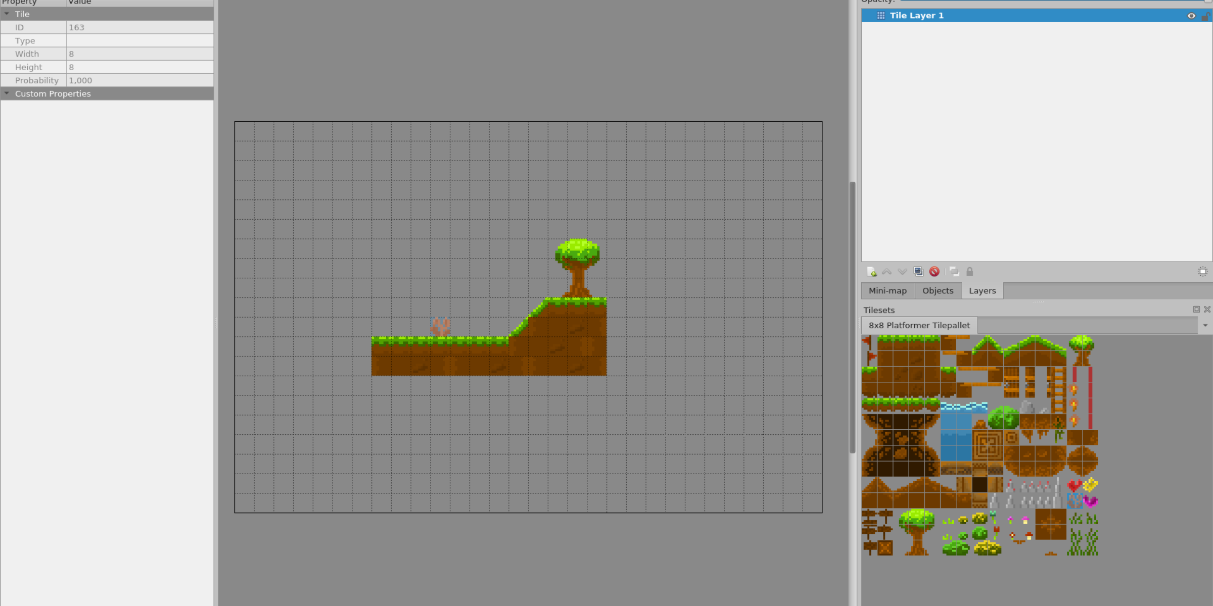 Mine Platformer 2D Game Tileset 