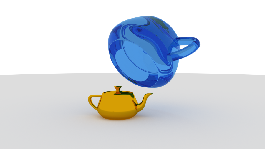 Floating teapot ambient