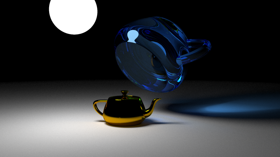 Floating teapot light